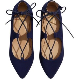 YOKI , Designer Style Ballet ,Blue Suede Shoes For Formals Etc... Nwots  S 6-11